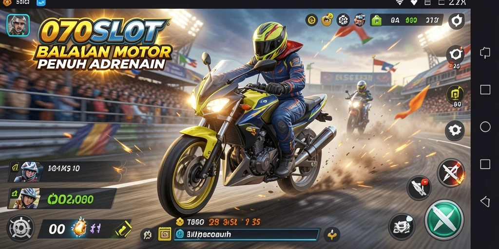 Screenshot gameplay 070SLOT dengan akselerasi motor yang menakjubkan.