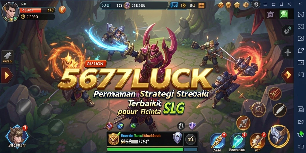 Tampilan menarik dari gameplay SLG 567LUCK.