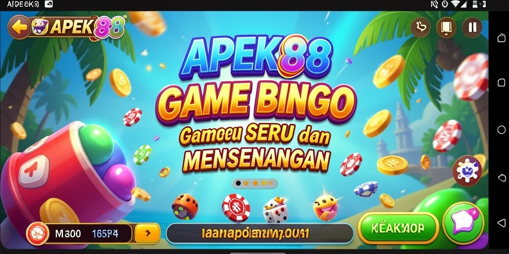 Screenshot APEK88 menampilkan gameplay Bingo yang seru dan interaktif.