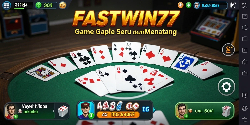 Screenshot gameplay Gaple yang seru dan mengasyikkan di FASTWIN77.