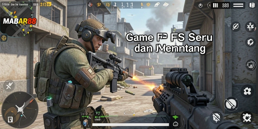 Tampilan seru pertempuran FPS dalam MABAR88.