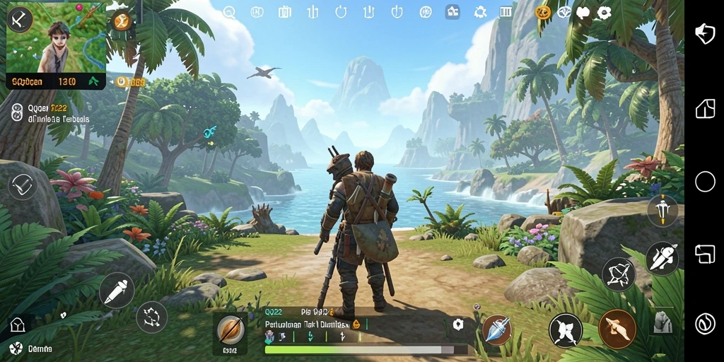 Tampilan gameplay QQ222 yang memukau dan menarik di dunia terbuka.