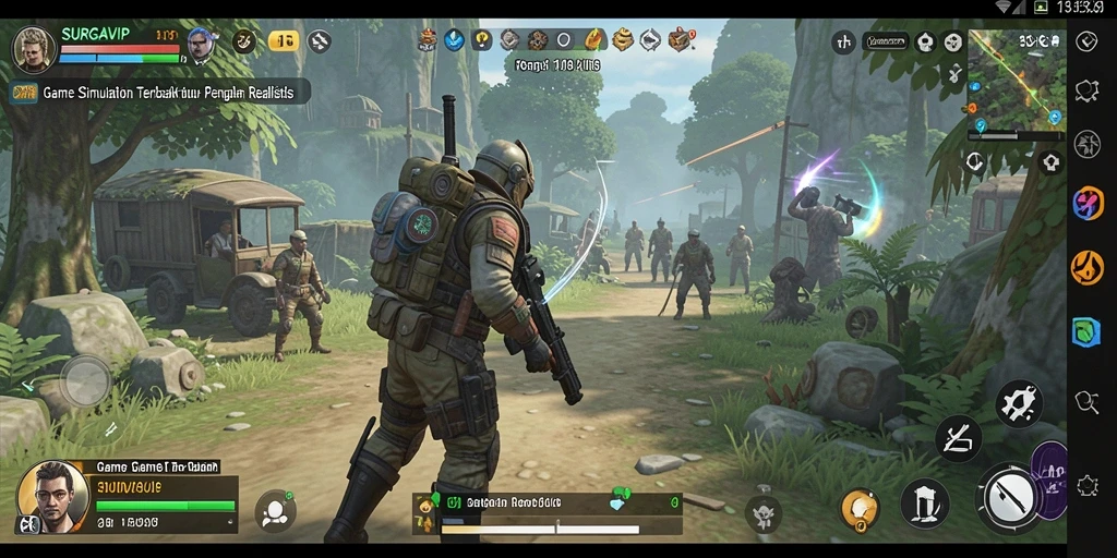 Screenshot utama SURGAVIP menampilkan gameplay yang mendalam dan menarik.
