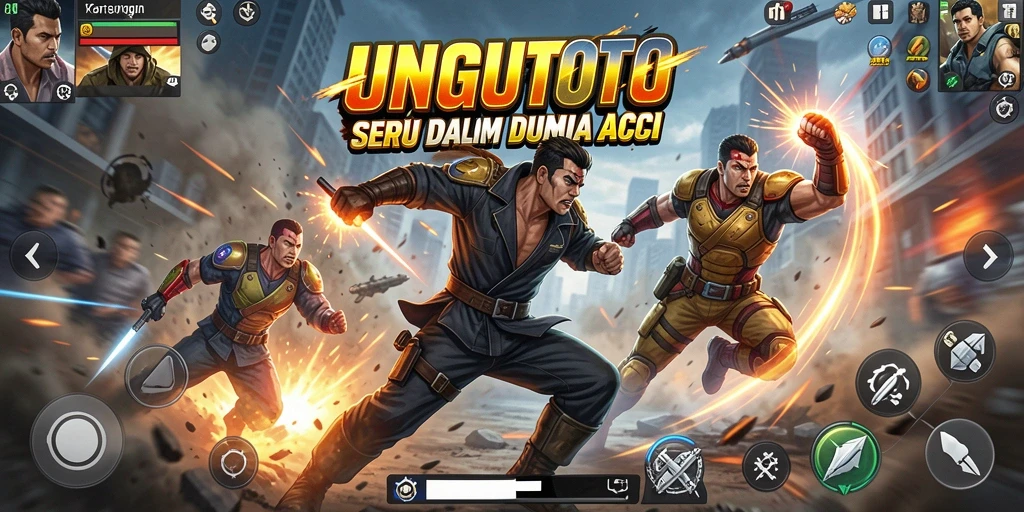 Gameplay dari UNGUTOTO yang penuh aksi dan seru.