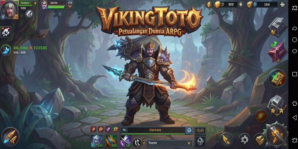 Tangkapan layar dari gameplay VIKINGTOTO yang menampilkan aksi pertempuran seru.