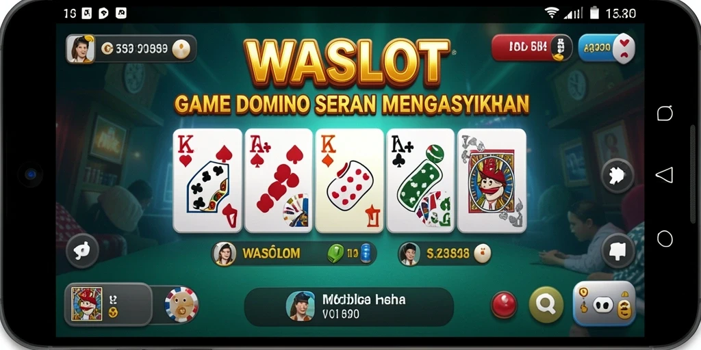Gameplay seru dalam permainan Domino WASLOT.