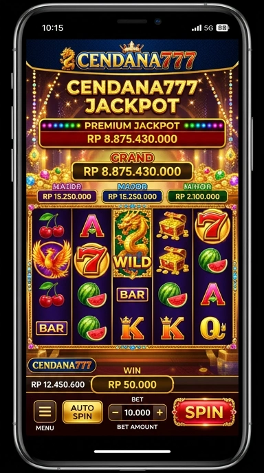 Tampilan utama cendana777 dengan berbagai pilihan aplikasi.